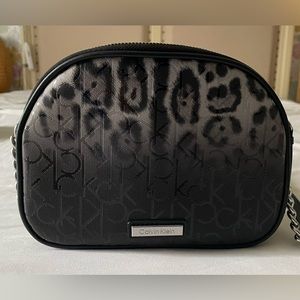 Calvin Klein Ashley Round Crossbody Bag- Black